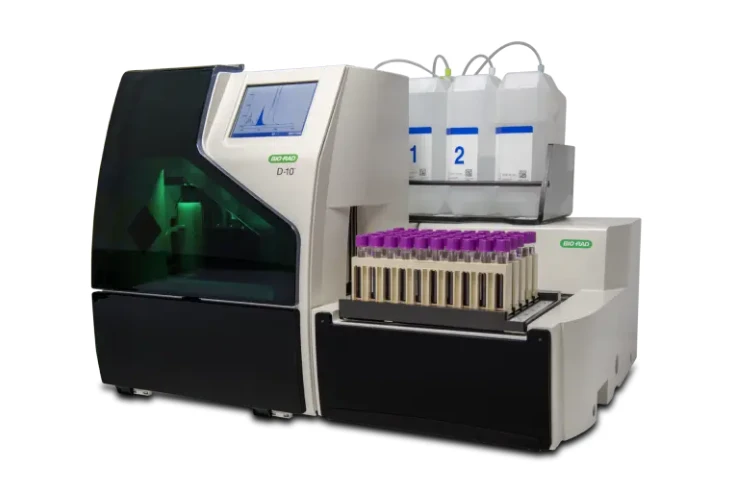 d-10 hemoglobin testing system